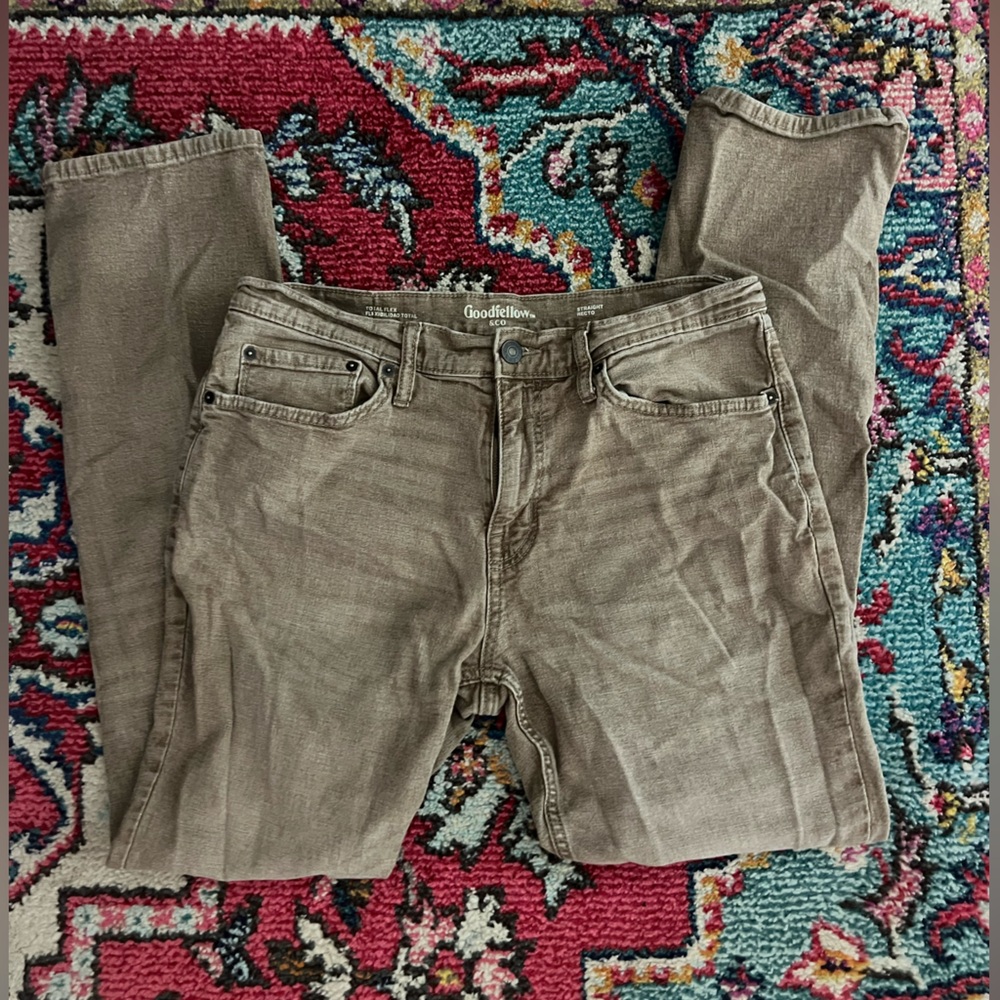 Goodfellow & Co Olive Straight Leg Jeans
